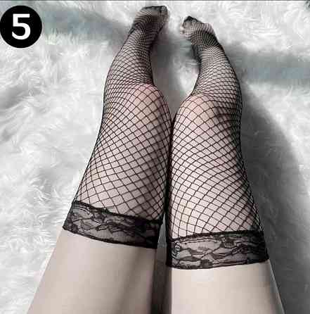 Панчохи в сіточку чорні жіночі - розмір (універсальний до 2 розміру) Київ