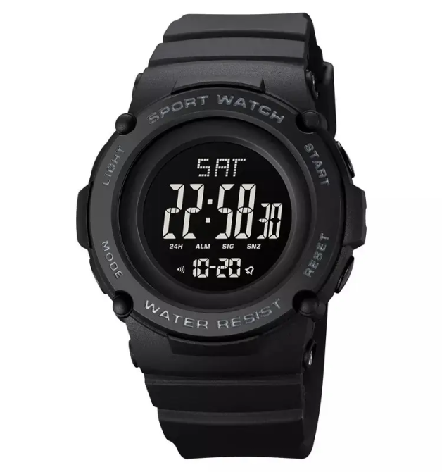 Спортивний наручний годинник Skmei 1957 (Чорний з чорним циферблатом) Вінниця - фото 2