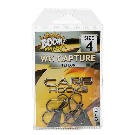 Гачок для мирної риби Wide Gape Сapture №4 (10 шт/уп) (Teflon) ТМ BOOM Київ