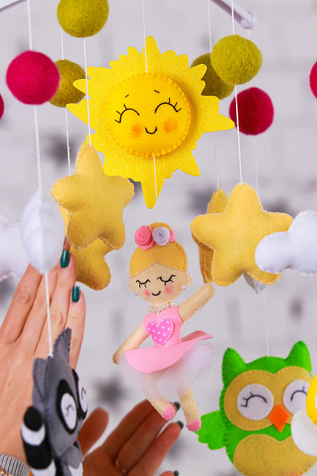 Мобіль на ліжечко WoollyFox «Балеринка» Київ - фото 5