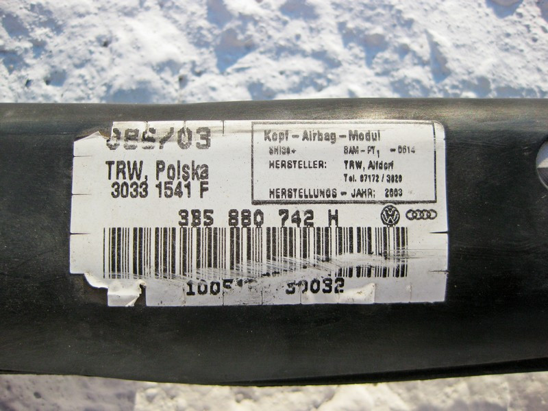 VAG  3B5880742H Стельова права подушка безпеки VW Passat B5 Одеса - фото 4