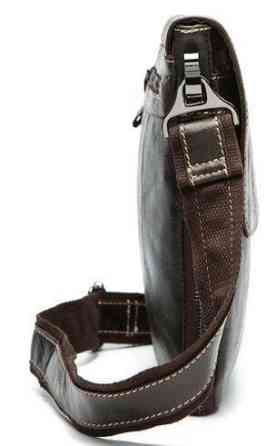 Шкіряний чоловічий месенджер Vintage 14849 Коричневий Київ