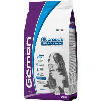 Сухий корм для собак Gemon Dog All breeds Puppy &amp; Junior тунець з рисом 3 кг (8009470386005) Вінниця