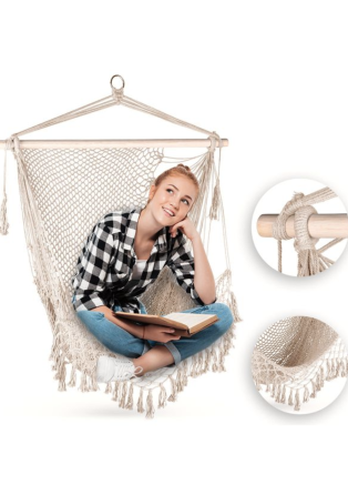 Крісло-гамак Outtec Boho підвісне бежевий Київ