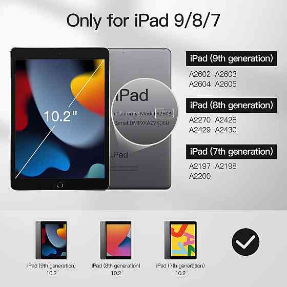 Защитный чехол-книжка Jetech для iPad 10.2 (2019/20/21) Днепр