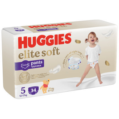 Підгузки Huggies Elite Soft 5 (12-17кг) Mega 34 шт (5029053549354) Вінниця - фото 8