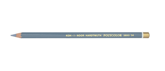 Олівець художній "Kooh-i-Noor" POLYCOLOR 3800/34 bluish grey light/блакитно-сірий св., шт Київ - фото 1