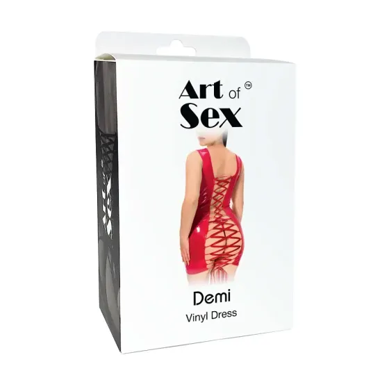 Лакована сукня на шнурівці Art of Sex - Demi, колір червоний, XS-M Львів