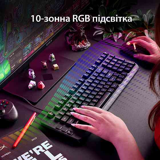 Клавіатура HyperX Eve 1800 USB Black (B7JE0AA) ( 28456 ) Харьков