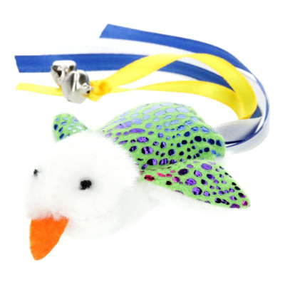 Игрушка для кошек Hippie Pet Пташка зелена 7.5 см (HIPCT2304040G) Винница - изображение 1