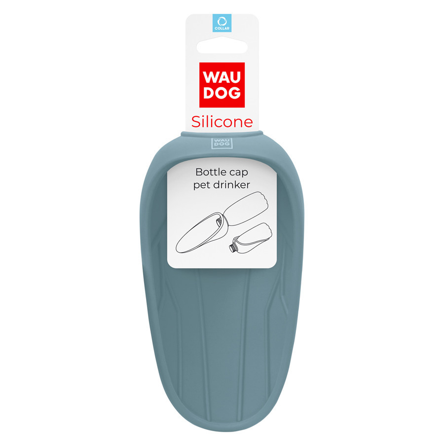 Поїлка-насадка на пляшку WAUDOG Silicone, 165х90 мм сірий Київ - фото 1