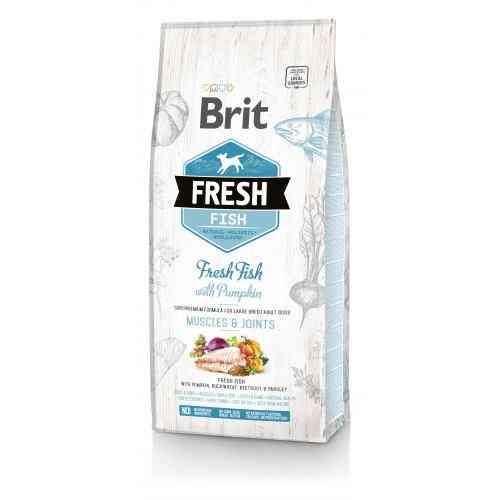 Корм сухий Brit Fresh Fish/Pumpkin Adult Large для дорослих собак великих порід для м язів та суглобів з рибою та гарбузом 1 Київ