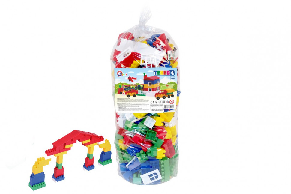 Конструктор з великими деталями №4 190 ел ТехноК 0526TXK Вінниця - фото 2