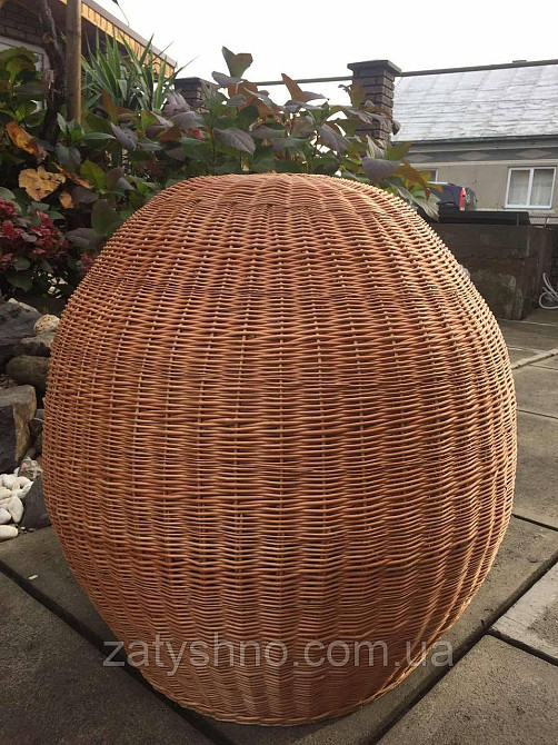 Люстра шар из лозы плетеная большая Киев - изображение 9