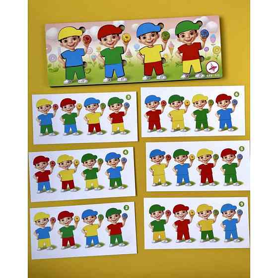 Деревянный пазл-сортер 