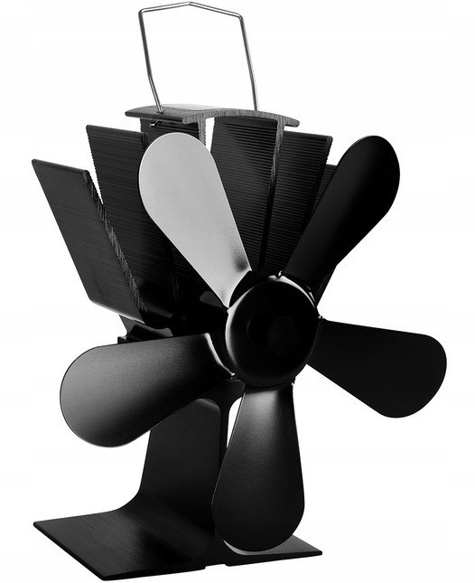 Каминный вентилятор 5-лопатевий из алюминия от 60°C до 345°C Kaminer (9596) Нововолынск - изображение 3