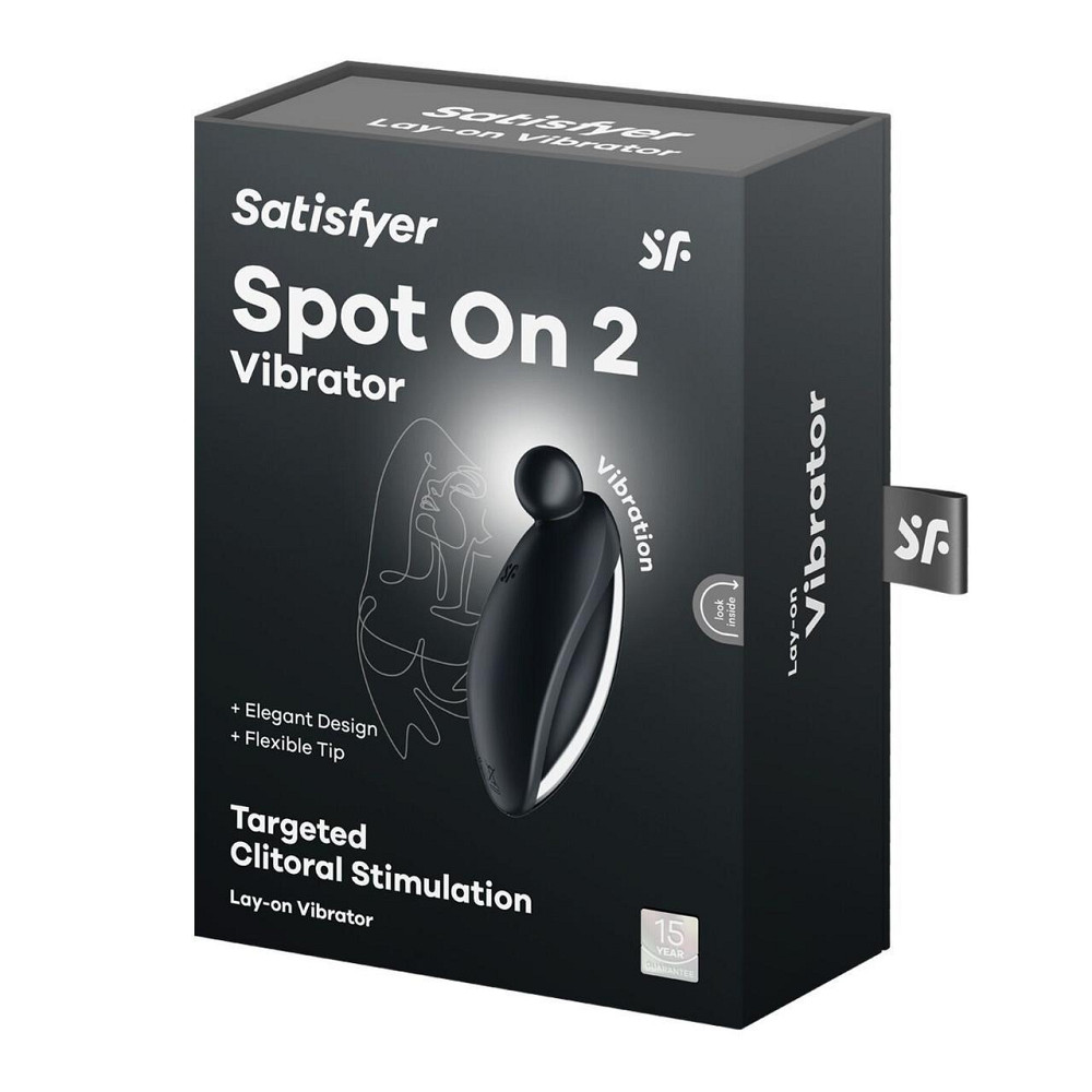 Вібратор для зовнішньої стимуляції Satisfyer Spot On 2 Black, дуже потужний, гнучкий відросток Sex Aura Київ - фото 7