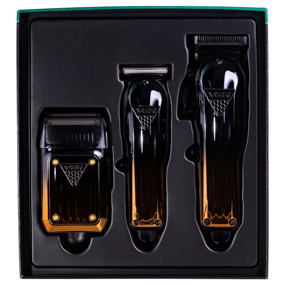 Набір для стрижки: машинка, триммер і бритва VGR V-644 Київ - фото 9
