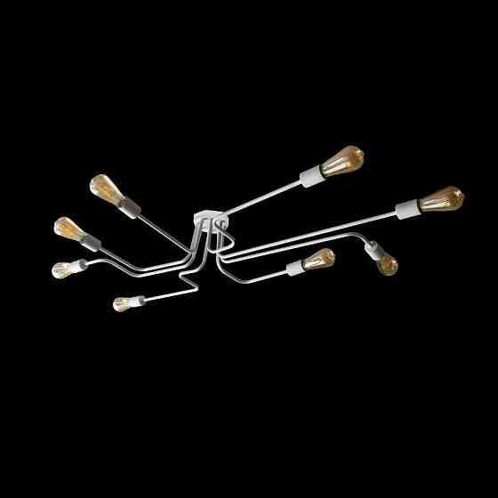 Стельова люстра павук біла на 8 ламп Maze NL 13060/8W Одеса