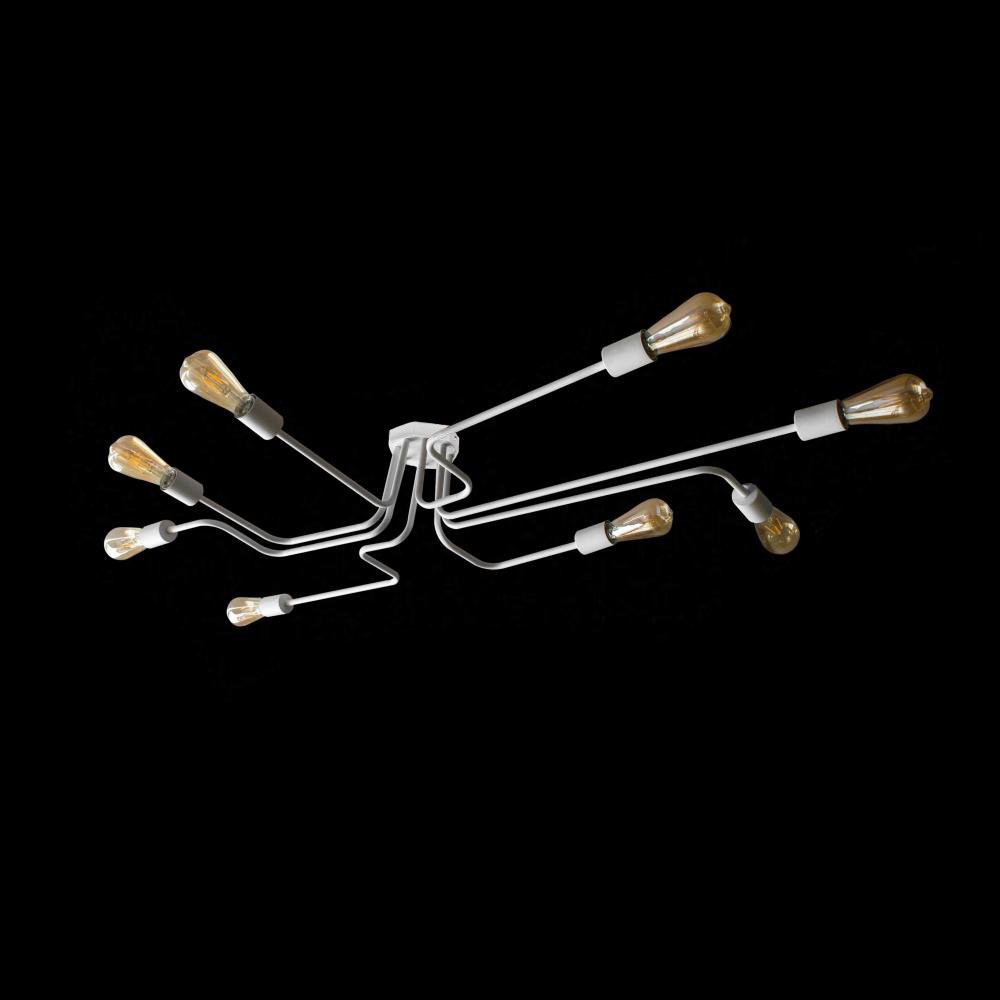 Потолочная люстра паук белая на 8 ламп Maze NL 13060/8W Одесса - изображение 2