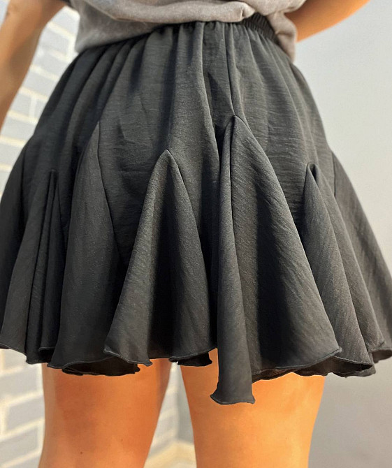 Спідниця жіноча Fardi 286 пишна волани коротка one size, чорний, one size Київ - фото 7