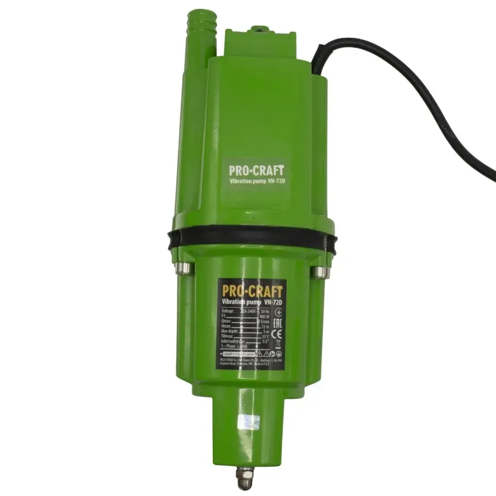 Насос вібраційний Procraft VN72D 400 Вт,Вібраційний Насос електричний 22 л/хв Львів - фото 7