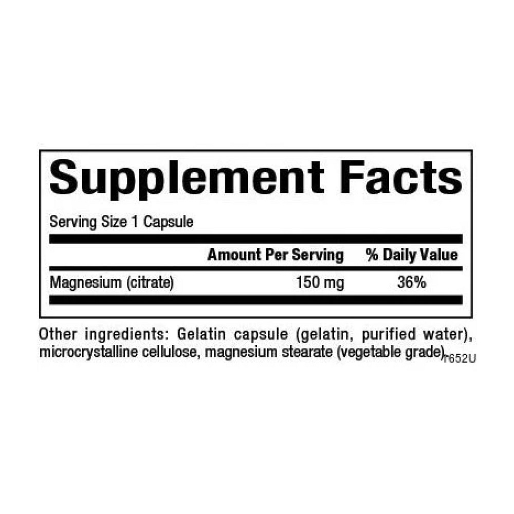 Цитрат магния Natural Factors Magnesium Citrate 150mg 90 капс Киев - изображение 2