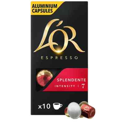 Кава L'OR Espresso Splendente 100% Арабіка в капсулах 10 шт (8711000357910) Вінниця