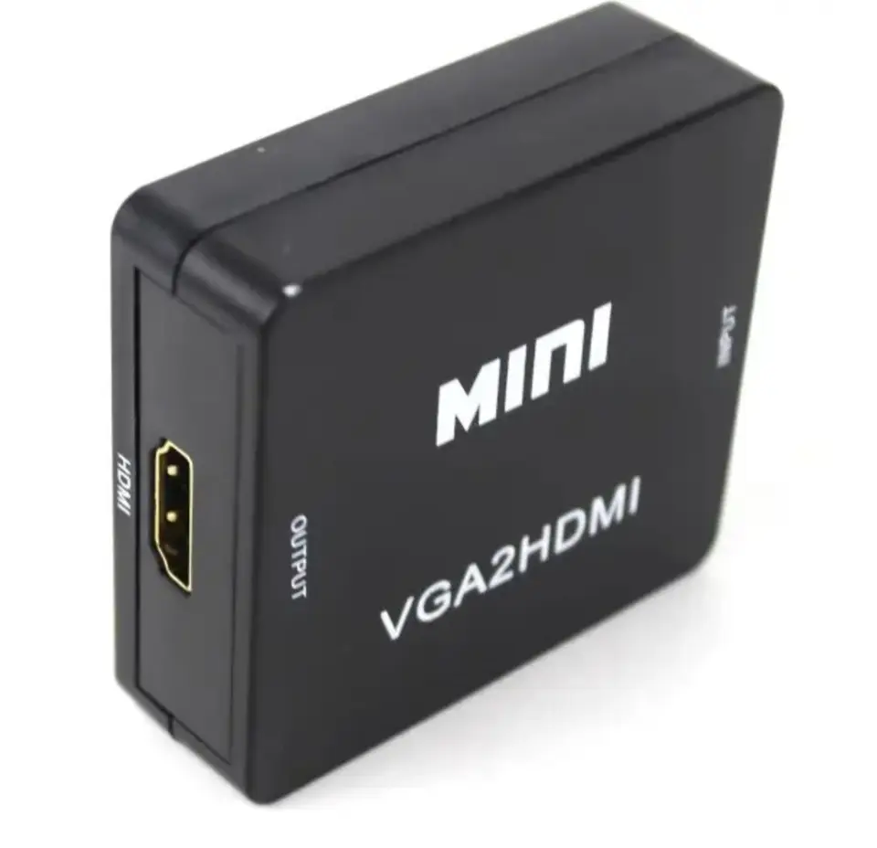 Конвертер VGA в HDMI з аудіо та відео 1080p, чорний Київ - фото 6