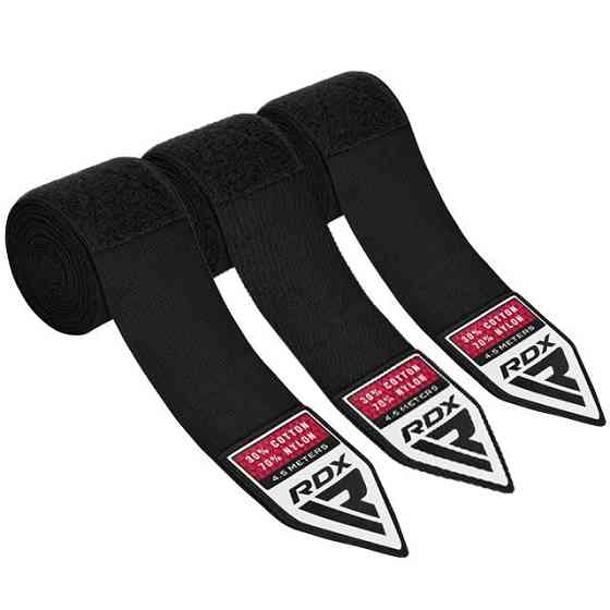 Бинти для боксу RDX RB Hand Wraps Combine 3 пари Black (4.5м.) Кам'янське