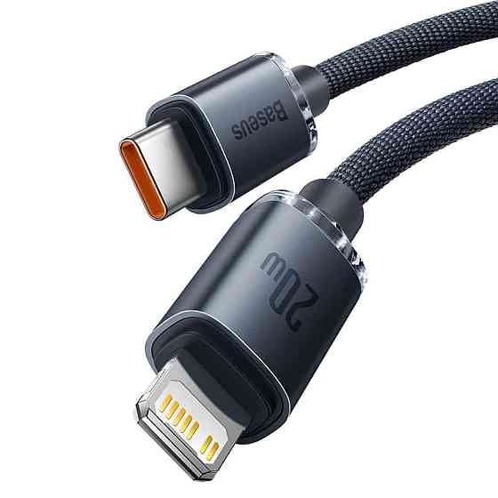 Кабель Baseus Crystal Shine Series Fast Charging Data Cable Type-C to iP 20W 1.2m Black Киев
