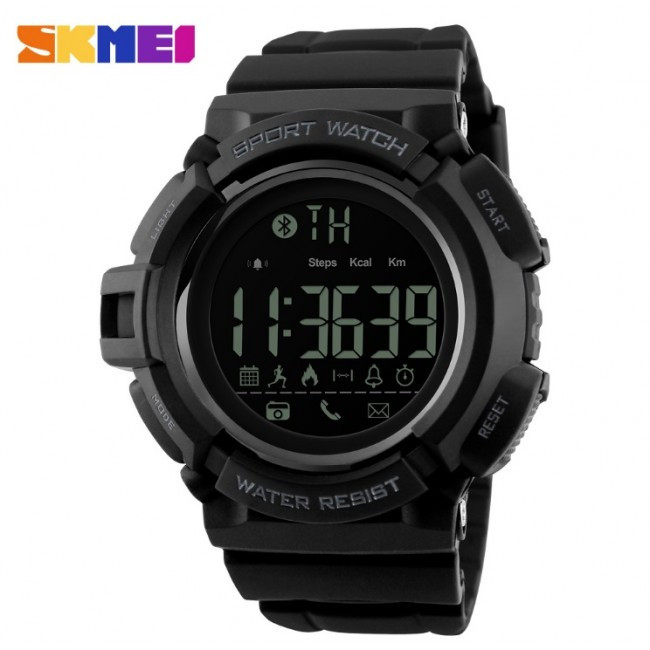 Спортивний смарт годинник Skmei 1245 Крокомір Bluetooth Чорні Вінниця - фото 7