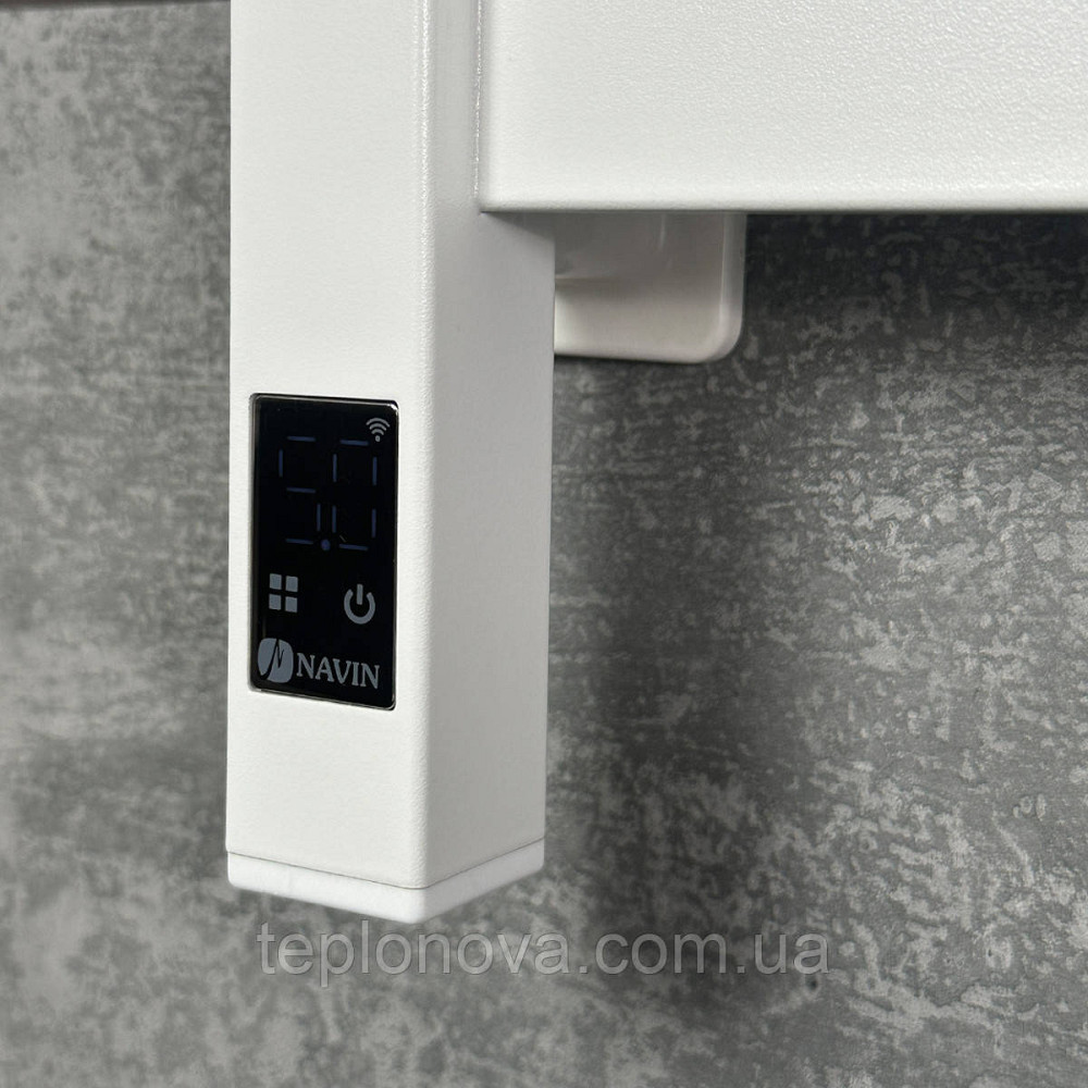 Електрична сушарка для рушників NAVIN Largo 1100х500 Sensor з Wi-Fi, широкий правосторонній, білий оксамит Чернівці - фото 5