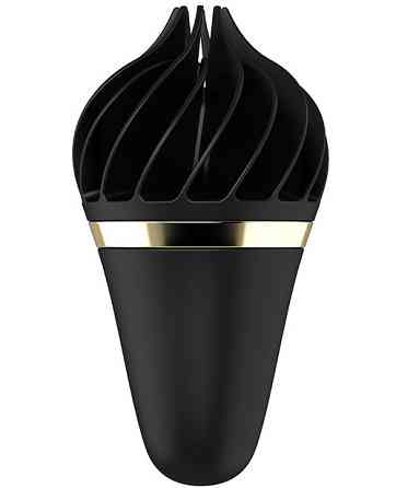 Вибростимулятор клиторальный Satisfyer Sweet Treat Spinnator в форме мороженого, черный Sex Aura Киев