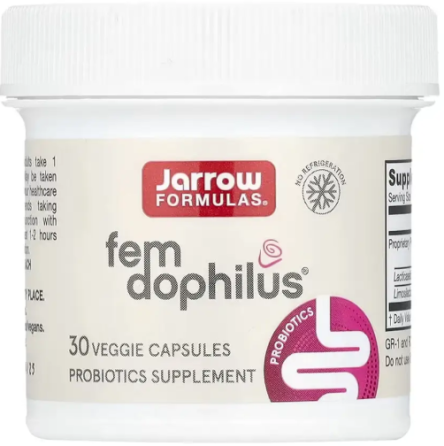 Пробиотик для женщин Jarrow Formulas Vegan Fem Dophilus® 1 Billion Cfu 30 вег капс Киев