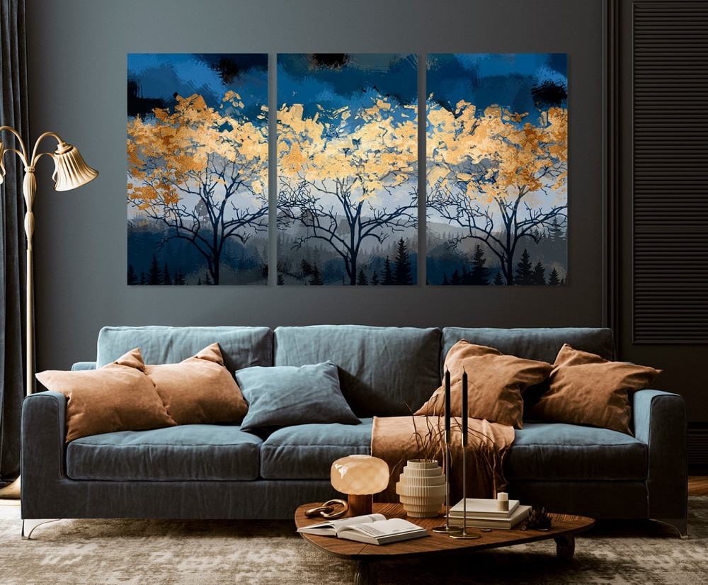 Модульная картина в гостиную / спальню   Абстракція     ART-203_3A 100х150 см Киев - изображение 3