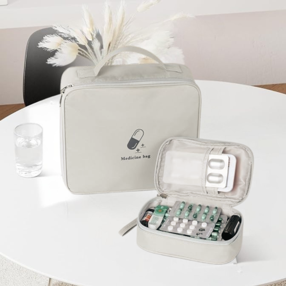 Комплект сумок для медикаментов дорожные органайзеры для путешествий,аптечки для лекарств,серые Каменец-Подольский