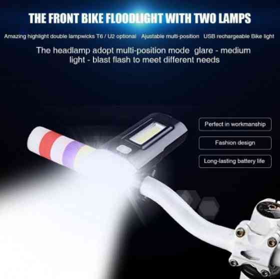 Велофара 3 в 1 PowerBank UltraFire Multifunctional Bicycle Light M48A Винница