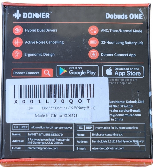 Наушники Беспроводные: Donner Noise Dobuds ONE. Харьков - изображение 2