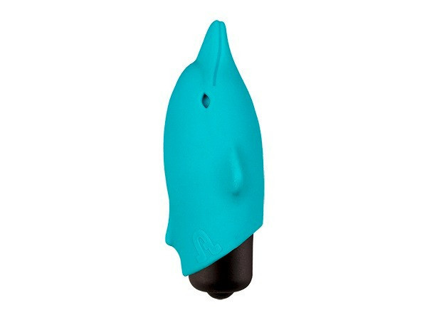 Міні-вібратор у вигляді дельфінчика, блакитний, Adrien Lastic Pocket Vibe Flippy Blue, 7,5 х 2,5 см Sex Aura Київ - фото 2