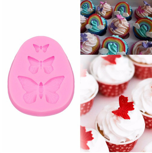 Кондитерский молд Бабочки 73 на 57 мм розовый Киев - изображение 5