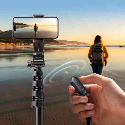 Штатив Ugreen LP680 Selfie Stick Tripod with Bluetooth Remote Black (15609) Вінниця