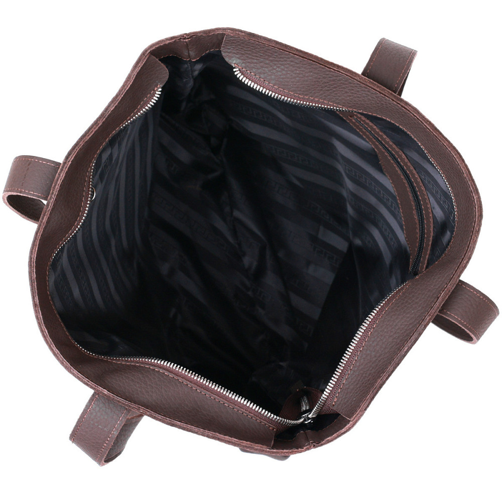 Кожаная матовая женская сумка Shvigel 16363 Коричневый Киев - изображение 6