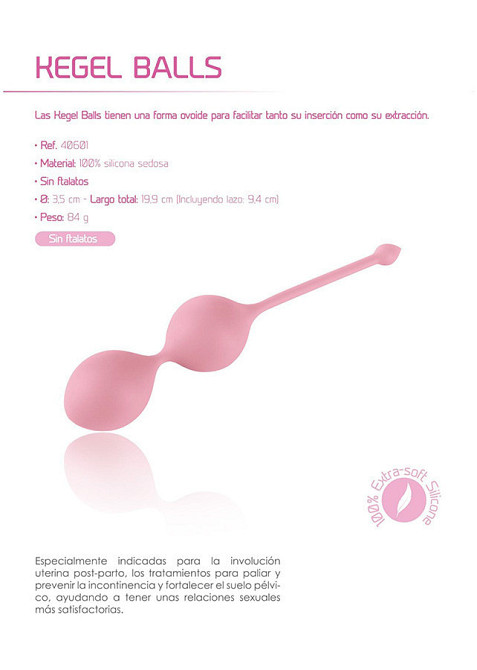 Вагинальные шарики Кегеля FEMINTIMATE розовые Sex Aura Киев - изображение 4