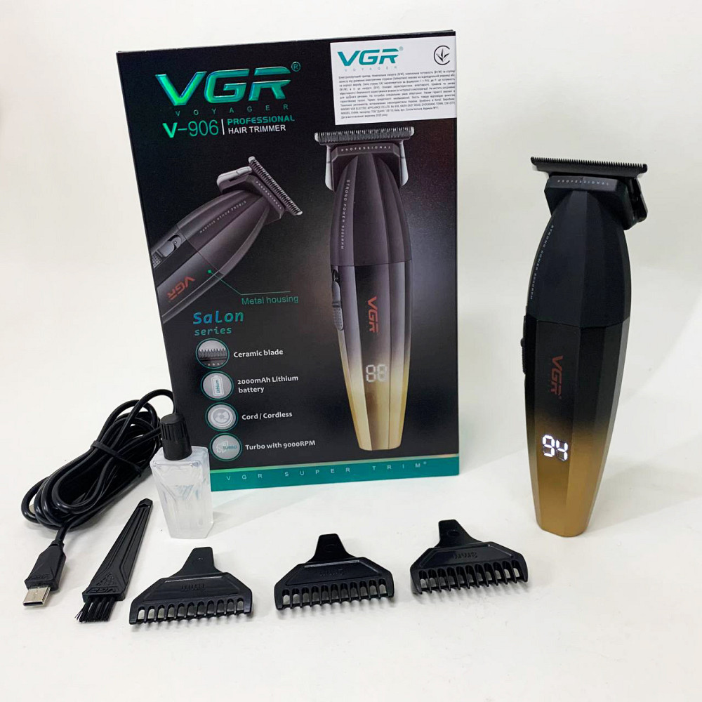 Бездротовий професійний тример для чоловічої стрижки VGR Машинка для стрижки волосся професіоналів DG-81 Львів - фото 10