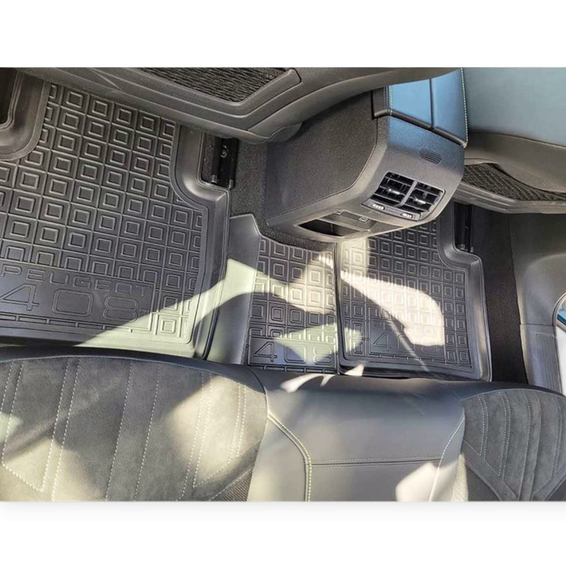 Килимки Пежо 408 2022-> mod борт 2,5см, з перемичкою салону Мукачево - фото 2