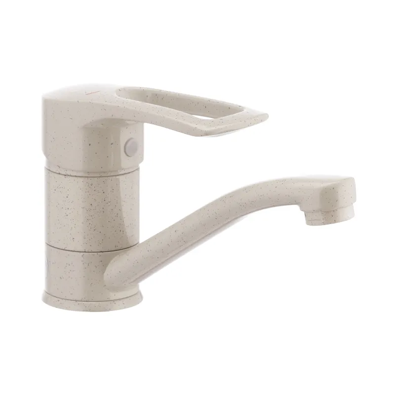 Смеситель для умывальника Haiba Hansberg 004 с изливом 15 см, бежевый HB0187 Харьков - изображение 1