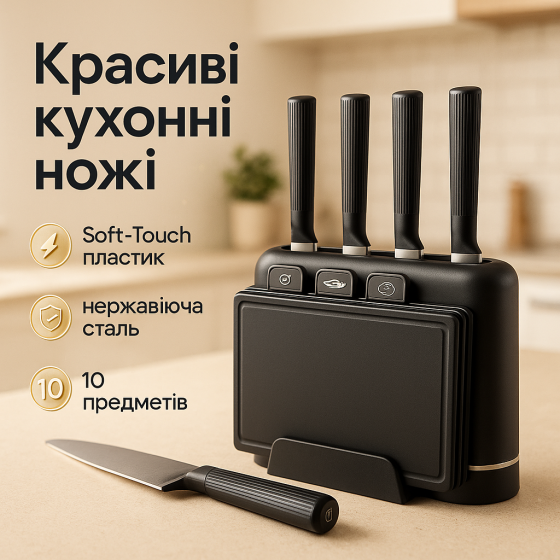 Набор ножей для каждой кухни, Професиональный кухонный набор ножей литых кухонных NY-11 Львов