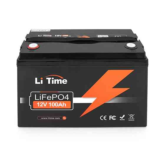 Акумуляторна батарея Li-TIME LiFePO4 12.8V 100Ач 1280Wh,(100/100A) M8, 329*172*214mm Київ