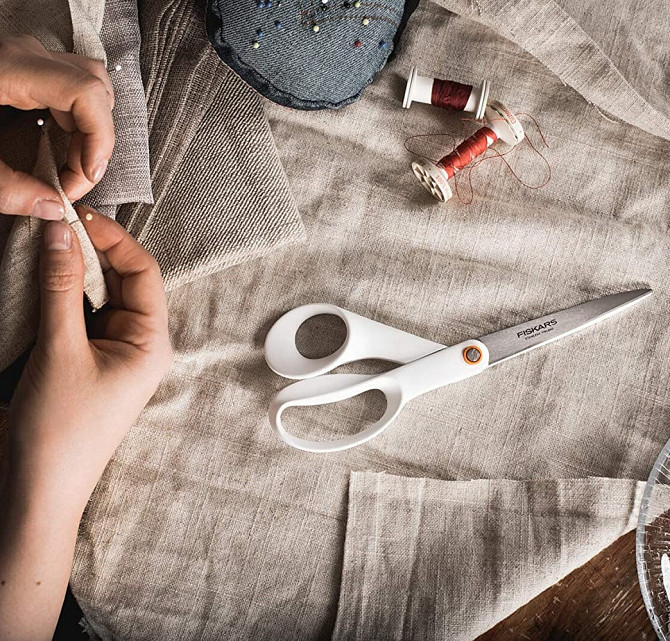 Універсальні Ножиці 21 см Fiskars "Functional Form" White (1020412) Нержавіюча сталь Нововолинськ - фото 7